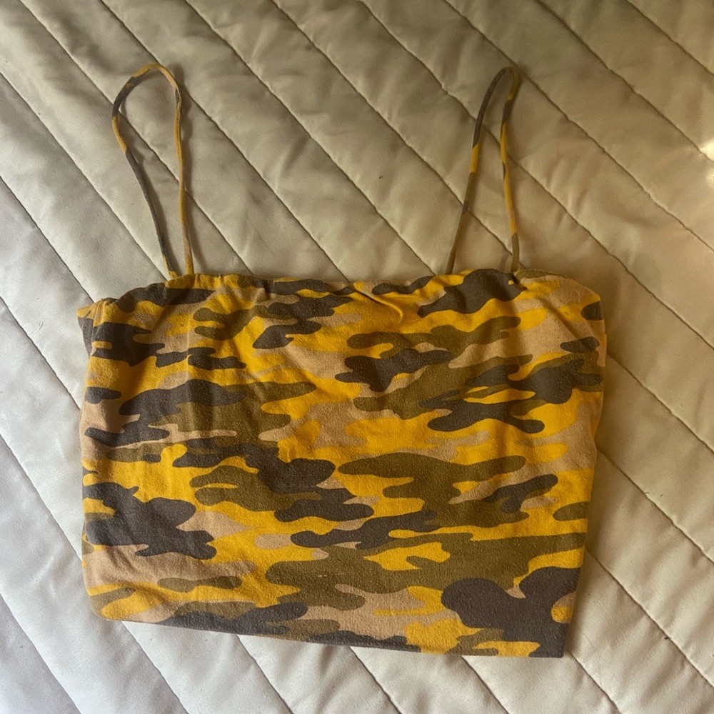 Camo crop top | Small